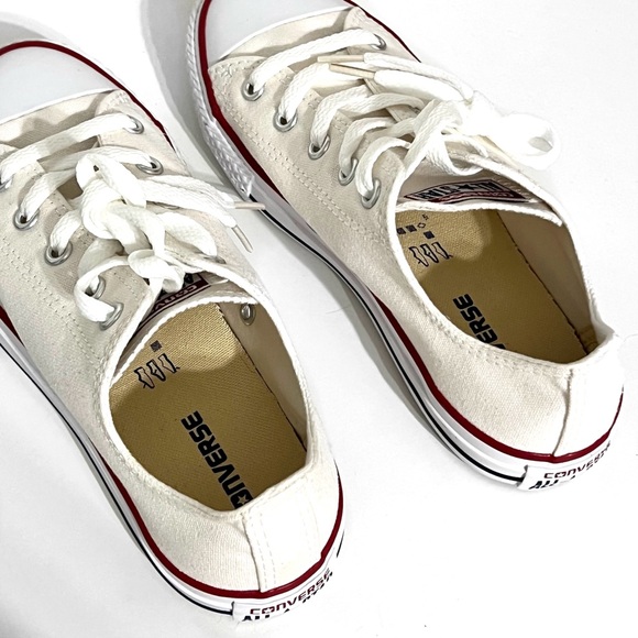 Kids' Chuck Taylor Converse All Star Low Top Sneaker white with red blue NWOT - Picture 5 of 7